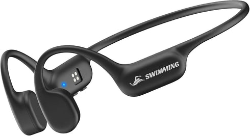JEESRSRR Swimming headphones, underwater swimming earphones, IP68 waterproof bone conduction headphones - Bluetooth