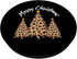 Leopard Pattern Design Christmas Tree, Stylish Xmas Design PopSockets Swappable PopGrip