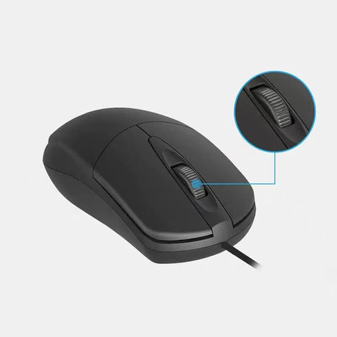 Guiheng Wired Mouse, Ergonomic Computer Mouse, USB for Right or Left Hand, with Durable Clicks for PC, Computer