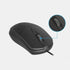 Guiheng Wired Mouse, Ergonomic Computer Mouse, USB for Right or Left Hand, with Durable Clicks for PC, Computer