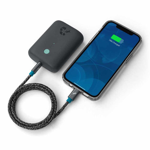 PowerKnit USB-C to Lightning Charging Cable 2M, MFi Certified, Durable Flex Fabric for iPhone, iPad, AirPods