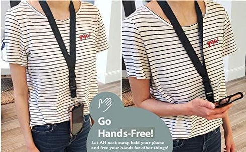 AccessoryHappy AH Universal Heavy Duty Cell Phone Carrying Lanyard Leash Neck Strap