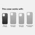 OtterBox 16 Symmetry iPhone Series Cactus Leather for MagSafe - Noir Ash Black