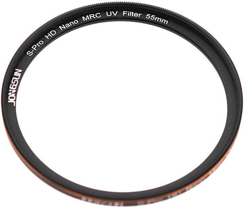 55mm UV Filter, S-Pro HD Nano MRC Camera Ultraviolet Protection Filter, Ultra-Slim Lens Cloth Kit