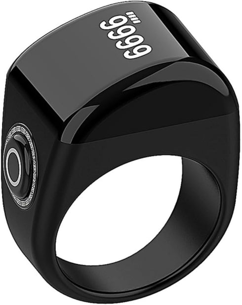Ziemms Zikr Ring- Muslim Digital Azan Alarm Clock, Digital Tasbih Finger Counter with
