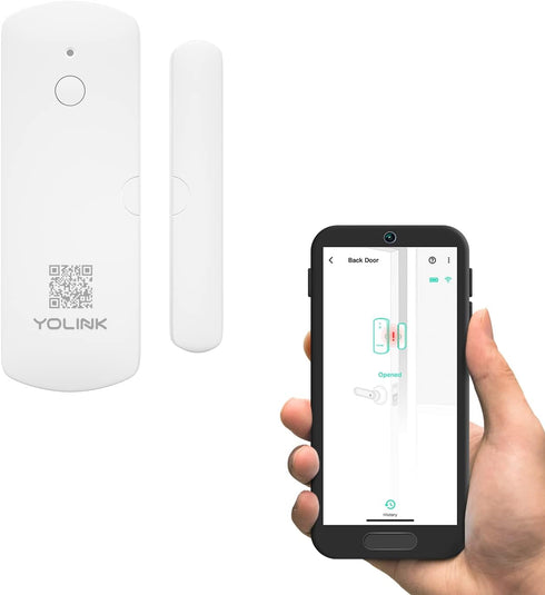 YoLink LoRa Smart Door & Window Sensor: Up to 1/4 Mile Range, Door Left-Open Reminders, 5 Year Battery Life