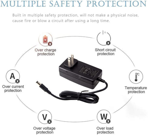 FlashFish Portable Power Station Charger Adapter, 15V 2.5A Power Supply Adapter Compatible with 150-200W