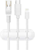 SOULWIT Cable Holder Clips, 3-Pack Self Adhesive Cord Organizer for Desktop USB Charging and Power Cables
