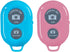 Wireless Camera Shutter Remote Control for Smart Phones, Compatible with iOS/Android (1 Pink + 1 Blue)