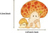 YOXYL 50pcs Cute Mushroom Stickers for Teen, Waterproof Vinyl Decal for Girl Kids Adult Student Water Bottle Laptop