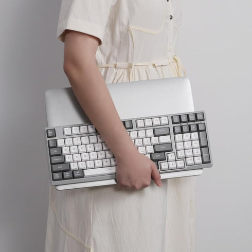 Redragon BK7114 Low-Profile Wireless Computer Keyboard, 98 Keys Slim Office Keyboard with 2.4G BT Wireless Connection