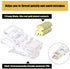 VCELINK 100-Pack RJ45 Cat5e Cat5 Pass Through Connectors, Modular Plugs for Solid or Stranded UTP Network Cable