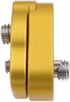 Quick Release Lock Mount Plate Bracket for ARRI RED Camera Monitor, Wireless Focus Motor, 3/8" 1/4 Screw (Yellow)