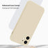 ZEZHOU Compatible with iPhone 12 Case with Camera Lens Protector, Liquid Silicone Gel Rubber Phone Case, Slim Fit