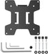 WALI 75 75 mm 100 100 mm 1 Pack, Mounting Plate by to by Only for Monitor Mounting System, Black