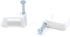 THE CIMPLE CO Dual, Twin, or Siamese Coaxial Cable Clips, Cat6, Electrical Wire Clip, 1/2 in Nail Clip, White (100
