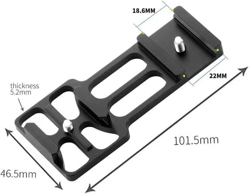Picatinny Rail Mount Clamp Holder for Guns, Compatible with GoPro Hero Cameras, POV Accessories