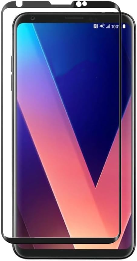 3D Curved Screen Protector for LG V30, (2pcs) Ultra Clear Anti-Scratch Tempered Glass, Full Coverage