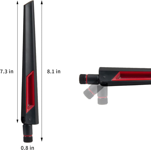 eifagur 7 7 2-Pack WiFi Antenna Omnidirectional RP-SMA Male Antenna Compatible with PC Desktop Computer Gaming