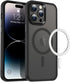QLTYPRI Magnetic iPhone 12 Case (6.1 inch) Compatible with Wireless Charger, Protective Shockproof Translucent Case -