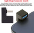 xiwai 180 Degree Up & Down Angled Type-C USB-C OTG to USB 3.0 Female Extension Adapter for Cell Phones and Tablets
