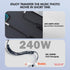 chubbycable Curly Chubby - Retractable Fast Charging Cable, 240W Coiled Charger Cord for Car, Durable USB-C Cable for