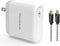 100W USB C Charger PowerLot Fast Wall Charger PD 3.0 with 5A 6ft Cable, Universal Charger Block for MacBook, iPad,