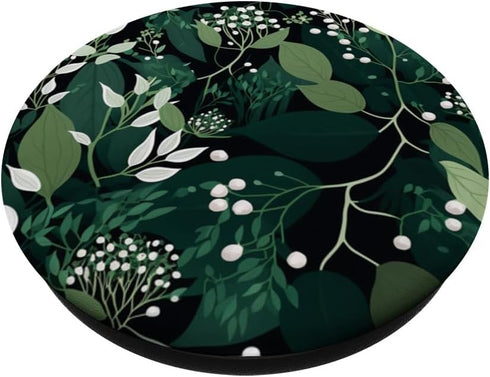 PopSockets Standard PopGrip - Green Botanical Foliage Design