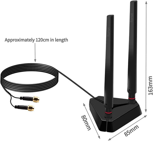 WiFi 6E AX210 PCIe WiFi Card for Gaming PC, Tri-Band Wireless Adapter for Desktop, Bluetooth 5.3