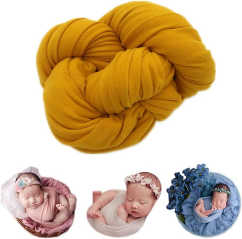 Coberllus Newborn Baby Photo Props Blanket Stretch Without Wrinkle Wrap Milk Velvet