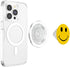 PopSockets PopGrip for MagSafe Vintage Retro Classic 70s Yellow Happy Face