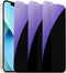 3 Pack Anti-Spy Tempered Glass Screen Protector for iPhone 14/13/13 Pro - 6.1" Anti-Blue, 9H Hardness, Anti-Scratch