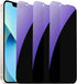 3 Pack Anti-Spy Tempered Glass Screen Protector for iPhone 14/13/13 Pro - 6.1" Anti-Blue, 9H Hardness, Anti-Scratch
