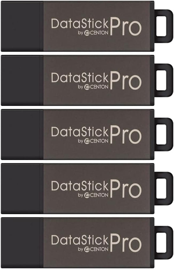 Centon 64GB DataStick Pro by , 5 Pack, USB 2.0 Flash Drive Memory