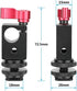 CAMVATE Articulated Camera Hot Shoe Mount with 15mm Rod Clamp - 1/4"-20 Screw Hole for DIY Accessories