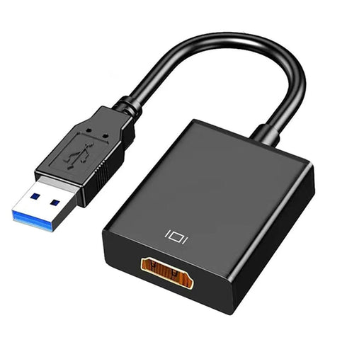 USB to HDMI Adapter, USB 3.0 to HDMI 1080P Video Audio Converter for PC, Laptop to Monitor