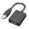 USB to HDMI Adapter, USB 3.0 to HDMI 1080P Video Audio Converter for PC, Laptop to Monitor
