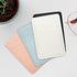 Dual Pocket Phone Card Holder - Leather Stick-On Wallet for iPhone & Android - White Blue - Perfect for Your Phone Case!