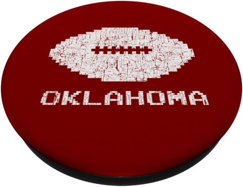 Oklahoma Retro Vintage Football PopSockets PopGrip, Swappable Grip for Phones and Tablets