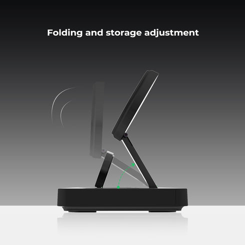 Wireless Charger Station 3 in 1, Fast Charging for iPhone 15/14/13/12, Apple Watch, AirPods with Adapter