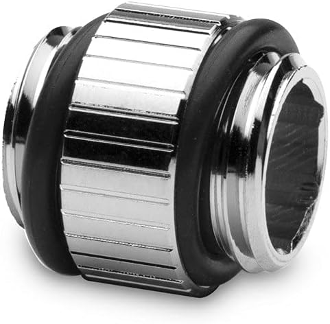 EKWB EK-Quantum Torque Micro Male to Male Extender Fitting, Nickel, 7mm