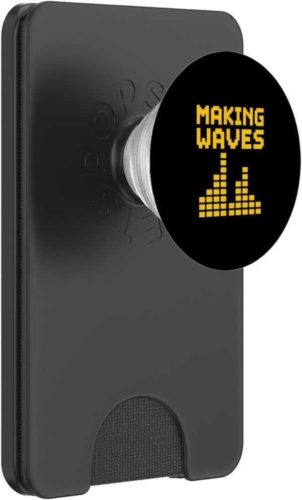 Funny Music Producer Music Production Apparel Co. Making Sound Waves Beats Beat Makers Music Producer PopSockets PopWallet for MagSafe