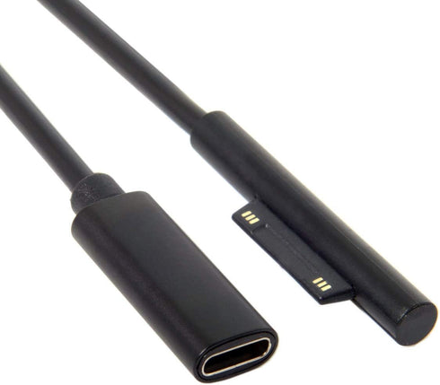 DC 15V Type-C USB-C Female to Surface Pro Charge Cable for Laptop