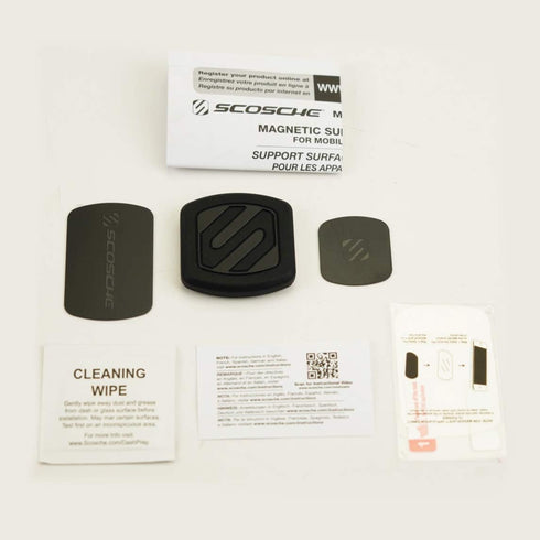 Scosche MAGFM MagicMount Flush Magnetic Car Mount, Universal Holder for Car Dashboard and Flat Surfaces, Easy Mounting