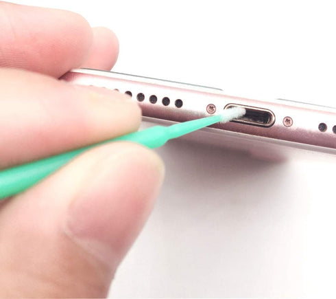 100 Pack Phone Charge Port Cleaning Tool Kit, Mini Soft Round Brushes for iPhone, Tablet, Laptop
