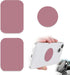 ZYAOTWQZ Universal Metal Phone Magnets - 2 Rectangular & 2 Round with Adhesive,