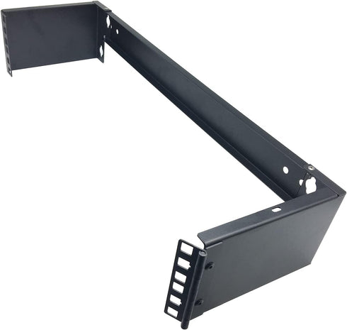 Jingchengmei 2U 19-inch Hinged Wall Mount Patch Panel Bracket for 19" Networking Equipment (JCM-HWMB2U)