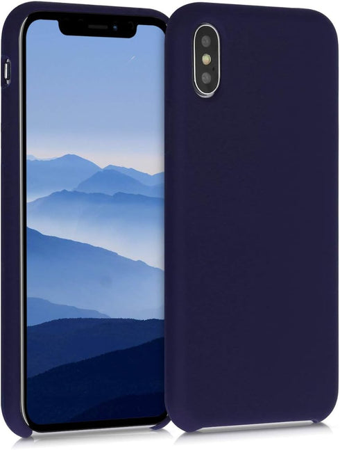 kwmobile TPU Silicone Case for Apple iPhone X - Deep Ocean Phone Cover with Soft Finish
