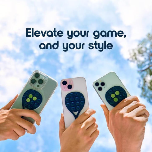 PadelBuddy Suction Phone Mount - Silicone Suction Phone Holder for Hands-Free Game Recording - Durable, Reusable Phone