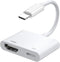 USB C to HDMI Digital AV Adapter for iPhone 15, 1080P Video & Audio Sync Converter with Charging Port for iPhone 15Pro